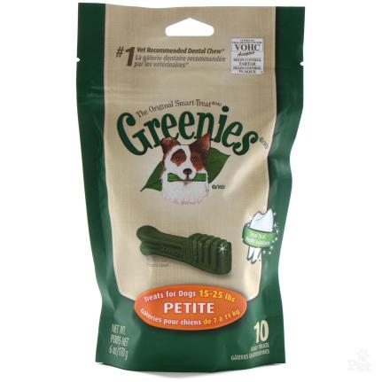Greenies are available at your local pet store!